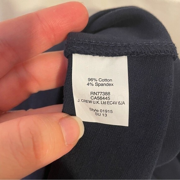 J. Crew Color Block Ponte Sheath Dress Cream and Navy Size 2 - Picture 6 of 6